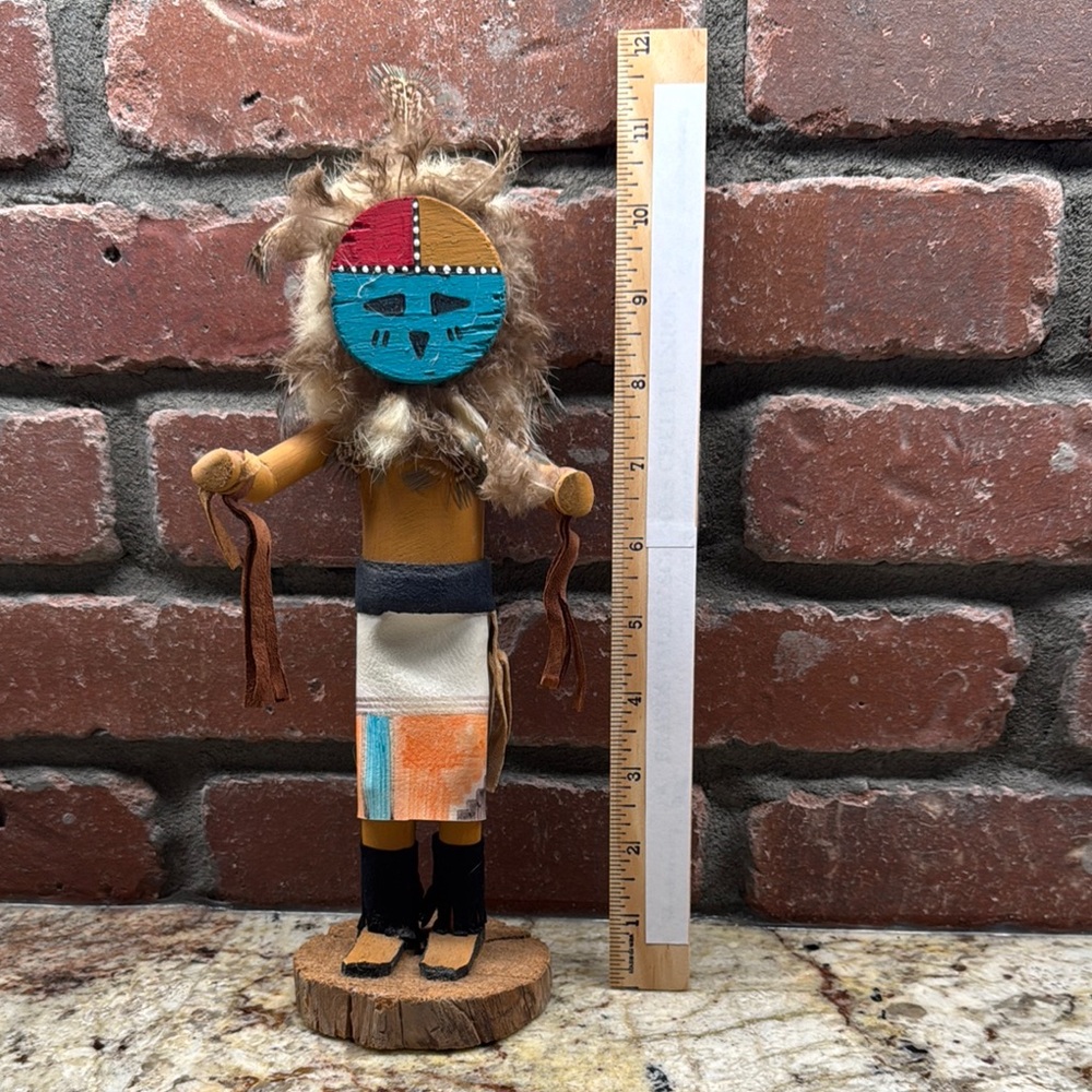 Colorful Sun Kachina Doll with Mask